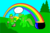 Size: 958x625 | Tagged: safe, rainbow dash, g4, forest, leprechaun, pot of gold, rainbow, saint patrick's day