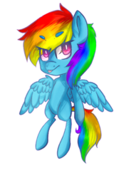 Size: 1000x1500 | Tagged: safe, artist:nyosuke-higashicata, rainbow dash, g4, chibi, female, simple background, solo, tongue out, transparent background