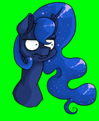 Size: 870x1065 | Tagged: safe, artist:fancoral, princess luna, g4, female, frown, luna is not amused, simple background, solo, unamused