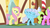 Size: 1280x720 | Tagged: safe, screencap, daisy, flower wishes, fluttershy, linky, shoeshine, earth pony, pegasus, pony, g4, my little pony: friendship is magic, putting your hoof down, season 2, female, great moments in animation, mare, raised hoof