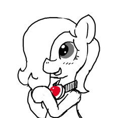 Size: 640x600 | Tagged: safe, artist:ficficponyfic, oc, oc only, oc:emerald jewel, earth pony, pony, colt quest, amulet, blushing, child, colt, cute, femboy, foal, hair over one eye, hooves together, male, nervous, story included, trap