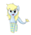 Size: 1124x1289 | Tagged: safe, artist:wafflecakes, oc, oc only, oc:flo, original species, clothes, cute, simple background, socks, solo, striped socks