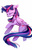 Size: 777x1200 | Tagged: safe, artist:rocy canvas, twilight sparkle, alicorn, pony, g4, eyes closed, female, floppy ears, mare, simple background, solo, twilight sparkle (alicorn), white background