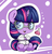 Size: 1357x1399 | Tagged: safe, artist:graphene, twilight sparkle, g4, chibi, clothes, female, glasses, lab coat, sitting, solo