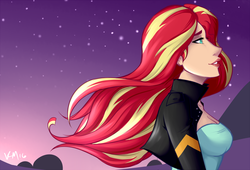 Size: 2500x1697 | Tagged: safe, artist:emberfan11, sunset shimmer, equestria girls, g4, clothes, female, humanized, solo