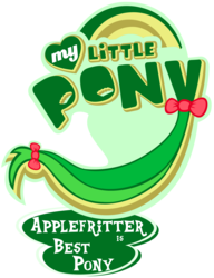 Size: 1845x2404 | Tagged: safe, artist:jamescorck, edit, apple fritter, g4, apple family member, best pony, best pony logo, logo, logo edit, my little pony logo, simple background, transparent background