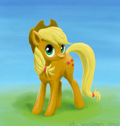 Size: 800x838 | Tagged: safe, artist:el-yeguero, applejack, g4, female, simple background, solo