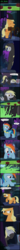 Size: 800x10162 | Tagged: safe, artist:toxic-mario, applejack, derpy hooves, pinkie pie, rainbow dash, pegasus, pony, g4, apple, belly, bipedal, bipedal leaning, comic, detached leg, female, food, leaning, mare, nightmare night, pear, prank