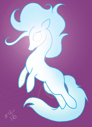 Size: 1024x1409 | Tagged: safe, artist:koku-chan, oc, oc only, ghost, ghost pony, signature, solo