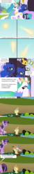 Size: 809x4096 | Tagged: safe, discord, princess celestia, princess luna, pumpkin cake, twilight sparkle, alicorn, pony, g4, comic, female, mare, portuguese, translation, twilight sparkle (alicorn)