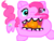 Size: 640x480 | Tagged: safe, pinkie pie, g4, 1000 hours in ms paint, female, food, ms paint, orange, solo, ugly, wat, why, wtf