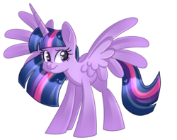 Size: 1024x811 | Tagged: safe, artist:regkitty, twilight sparkle, alicorn, pony, g4, female, mare, simple background, solo, spread wings, transparent background, twilight sparkle (alicorn)