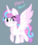 Size: 580x693 | Tagged: safe, artist:eclairice, princess flurry heart, alicorn, pony, g4, my little pony: friendship is magic, season 6, female, looking at you, solo, spread wings