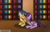 Size: 2345x1485 | Tagged: safe, artist:jrapcdaikari, flash sentry, twilight sparkle, alicorn, pony, g4, book, cheek kiss, female, kissing, library, male, mare, reading, ship:flashlight, shipping, straight, twilight sparkle (alicorn)