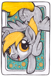 Size: 1024x1570 | Tagged: safe, artist:emfen, derpy hooves, pegasus, pony, g4, female, mare, solo