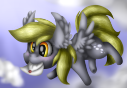 Size: 671x466 | Tagged: safe, artist:hidadee, derpy hooves, pegasus, pony, g4, female, mare, solo