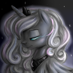 Size: 1500x1500 | Tagged: safe, artist:pumpkinkikile, princess luna, g4, female, solo