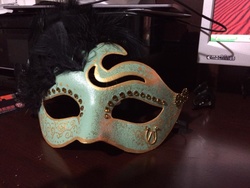 Size: 960x720 | Tagged: safe, artist:blackonyxstar, lyra heartstrings, g4, halloween, mask, masquerade mask