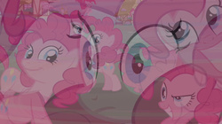 Size: 1052x588 | Tagged: safe, pinkie pie, g4, my little pony: friendship is magic, too many pinkie pies, thousand yard stare