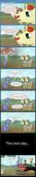 Size: 1040x5122 | Tagged: safe, artist:subjectnumber2394, flam, flim, trixie, pony, unicorn, g4, angry mob, comic, fail, female, male, mare, mob, stallion