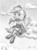 Size: 2237x2993 | Tagged: safe, artist:europeandragon, rainbow dash, g4, clothes, cloud, female, grayscale, grin, high res, maid, monochrome, rainbow dash always dresses in style, socks, solo, traditional art