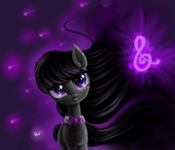 Size: 1400x1200 | Tagged: safe, artist:vanezaescobedo, octavia melody, earth pony, pony, g4, female, grin, looking at you, solo, windswept mane