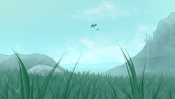 Size: 3000x1687 | Tagged: safe, artist:marsminer, pegasus, pony, canterlot, flying, scenery