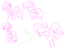 Size: 1024x767 | Tagged: safe, artist:silverwing, pinkie pie, earth pony, pony, g4, comic, female, fetish, gross, mare, messy, sneeze cloud, sneezing, sneezing fetish, snot, solo