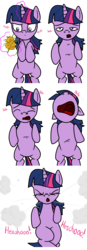 Size: 1024x2926 | Tagged: safe, artist:anyponedrawn, twilight sparkle, g4, allergies, comic, female, fetish, flower, nose in the air, sneezing, sneezing fetish, solo