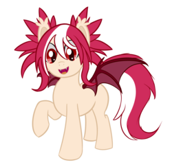 Size: 3500x3400 | Tagged: safe, artist:sethisto, oc, oc only, oc:ruby skies, bat pony, pony, high res, looking at you