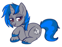 Size: 697x539 | Tagged: safe, artist:lulubell, oc, oc only, oc:homage, pony, unicorn, fallout equestria, fanfic, fanfic art, female, horn, mare, open mouth, simple background, solo, transparent background