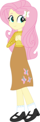 Size: 1923x5840 | Tagged: safe, artist:sketchmcreations, fluttershy, equestria girls, g4, alternate clothes, clothes, cute, female, simple background, skirt, solo, sweater, sweatershy, transparent background, vector