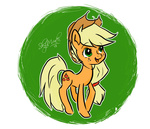 Size: 1024x879 | Tagged: safe, artist:asterismo, artist:luxei, applejack, g4, female, solo