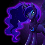 Size: 150x150 | Tagged: safe, artist:empalu, princess luna, g4, animated, female, flash game, gif, gif for breezies, picture for breezies, solo, tail pull