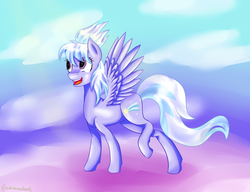 Size: 1024x788 | Tagged: safe, artist:cloudsabovedawn, cloudchaser, g4, cutie mark, female, flying, solo