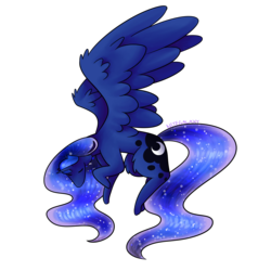 Size: 4000x4000 | Tagged: safe, artist:nitegalaxy, princess luna, g4, absurd resolution, eyes closed, female, simple background, solo, spread wings, transparent background