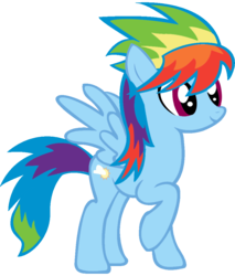 Size: 900x1057 | Tagged: safe, artist:blah23z, edit, cloudchaser, rainbow dash, g4, female, palette swap, recolor, simple background, solo, transparent background, vector, wrong cutie mark