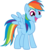 Size: 849x941 | Tagged: safe, artist:blah23z, edit, derpy hooves, rainbow dash, pegasus, pony, g4, female, mare, palette swap, recolor, simple background, solo, transparent background, vector