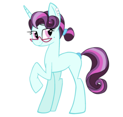 Size: 1300x1240 | Tagged: safe, artist:serennarae, principal abacus cinch, pony, unicorn, equestria girls, g4, cinchabetes, cute, equestria girls ponified, female, glasses, ponified, simple background, solo, transparent background, unicorn abacus cinch, younger