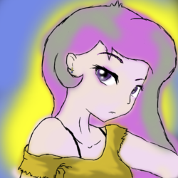 Size: 2250x2250 | Tagged: safe, artist:verbose, princess celestia, human, g4, female, high res, humanized, solo, teenager