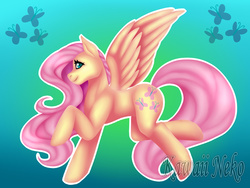 Size: 1600x1200 | Tagged: safe, artist:andreakawaiineko, fluttershy, g4, anatomically incorrect, female, solo