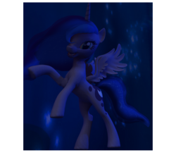 Size: 808x701 | Tagged: safe, artist:sparkyfox, princess luna, g4, cg, female, solo