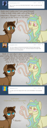 Size: 700x1872 | Tagged: safe, artist:aisu-isme, oc, oc only, oc:kala marie, oc:tick tock, ask the creepy ponies, blushing, colt, male, tentacles