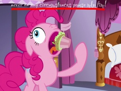 Size: 2048x1536 | Tagged: safe, screencap, pinkie pie, g4, cupcake, faic, food, hoopla pie