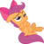 Size: 4000x3909 | Tagged: safe, artist:dusk2k, scootaloo, pony, g4, somepony to watch over me, .svg available, apple bloom's bow, bow, female, hair bow, simple background, solo, transparent background, vector