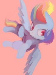 Size: 1274x1715 | Tagged: safe, artist:dotkwa, rainbow dash, g4, female, flying, solo