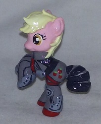 Size: 513x629 | Tagged: safe, artist:gryphyn-bloodheart, oc, oc only, oc:strawberry lemonade, earth pony, pony, fallout equestria, applejack's rangers, blind bag, customized toy, female, irl, mare, photo, toy