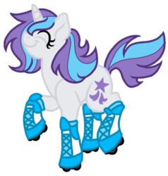 Size: 1024x1077 | Tagged: safe, artist:sweetheart-arts, glory, g1, g4, female, g1 to g4, generation leap, roller skates, solo