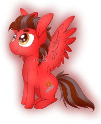 Size: 806x992 | Tagged: safe, artist:du-sk, oc, oc only, cute, red, shading, solo