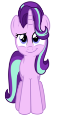 Size: 2000x4000 | Tagged: safe, artist:mixiepie, starlight glimmer, pony, unicorn, g4, the crystalling, cute, female, glimmerbetes, glimmerposting, high res, paint tool sai, simple background, smiling, solo, transparent background, vector